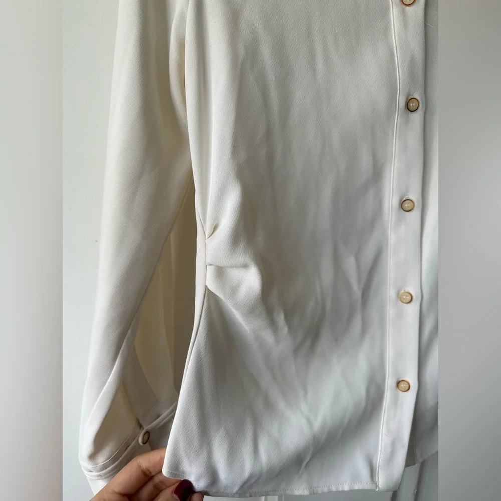 Zara White Button Down Shirt - Picture 2 of 6